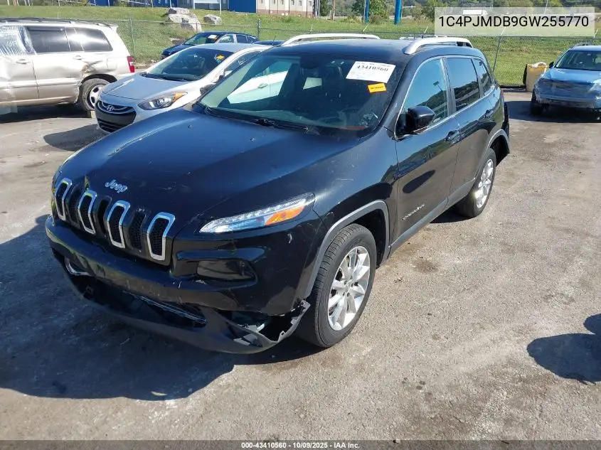 1C4PJMDB9GW255770 2016 Jeep Cherokee Limited