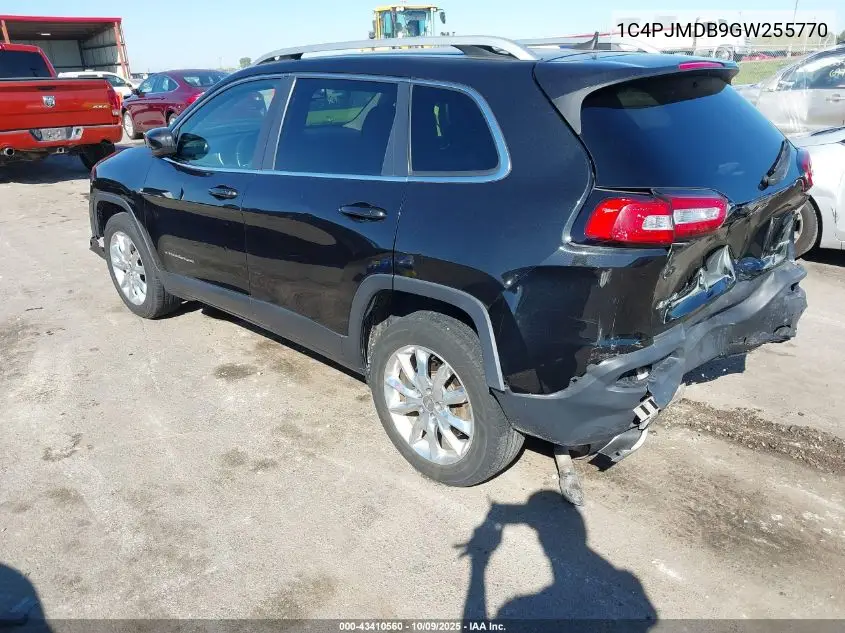 1C4PJMDB9GW255770 2016 Jeep Cherokee Limited