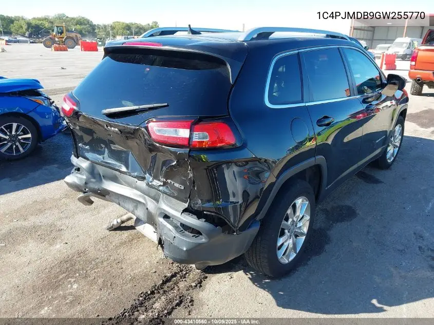 1C4PJMDB9GW255770 2016 Jeep Cherokee Limited