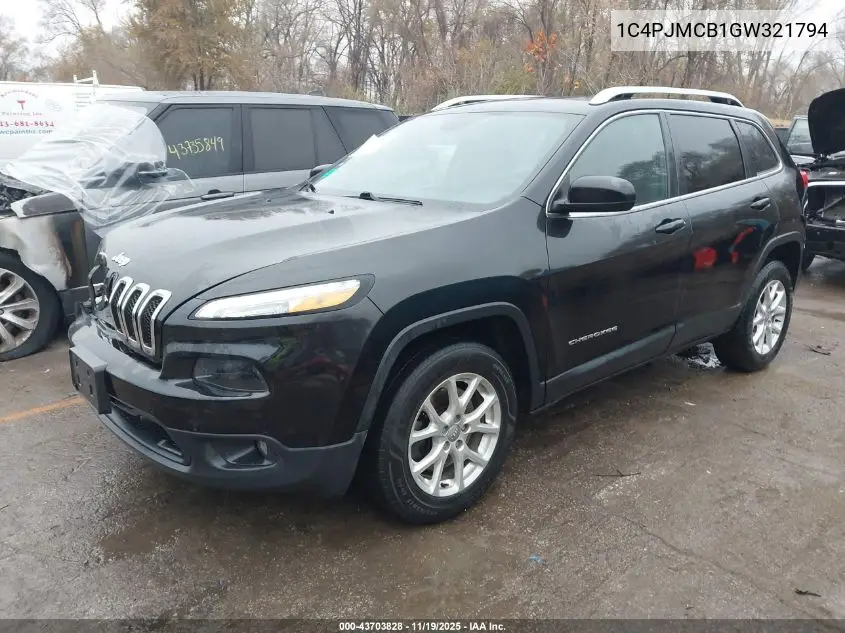 1C4PJMCB1GW321794 2016 Jeep Cherokee Latitude