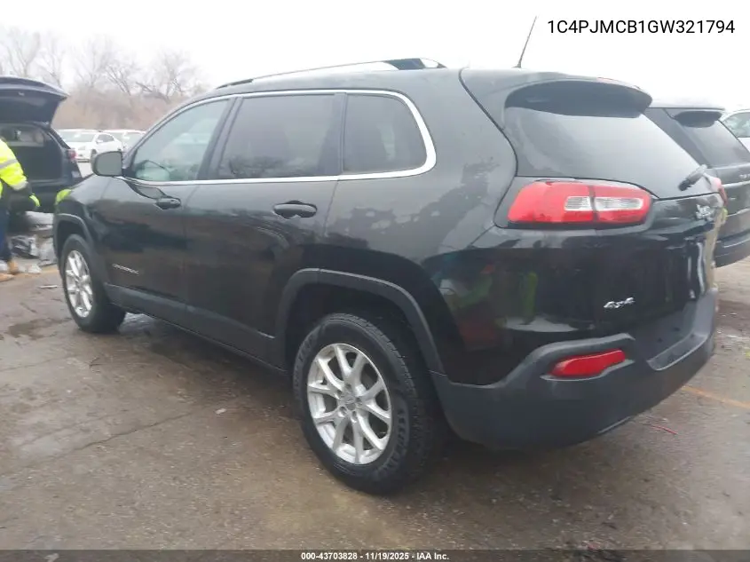 1C4PJMCB1GW321794 2016 Jeep Cherokee Latitude