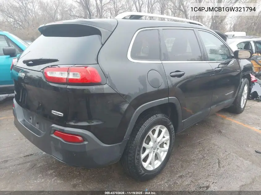 1C4PJMCB1GW321794 2016 Jeep Cherokee Latitude
