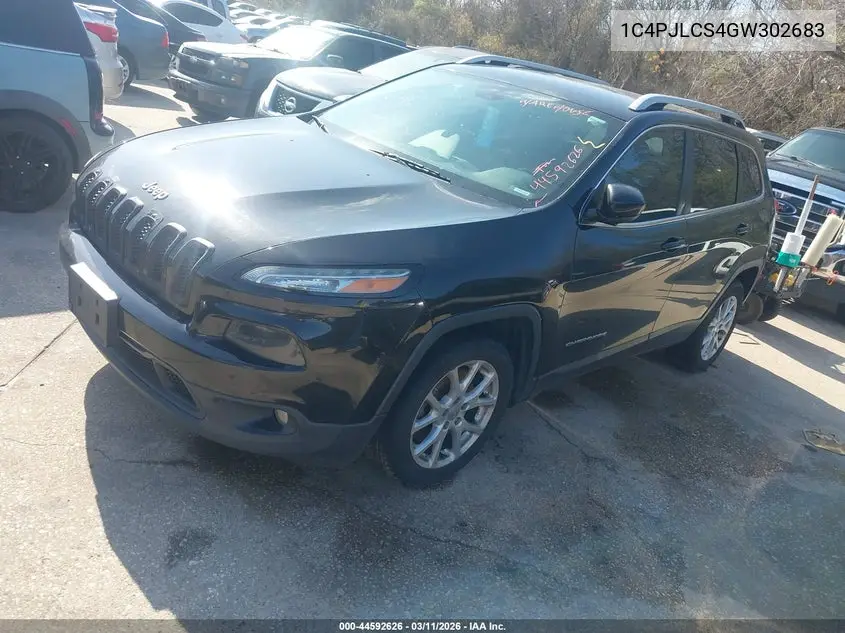 1C4PJLCS4GW302683 2016 Jeep Cherokee Latitude