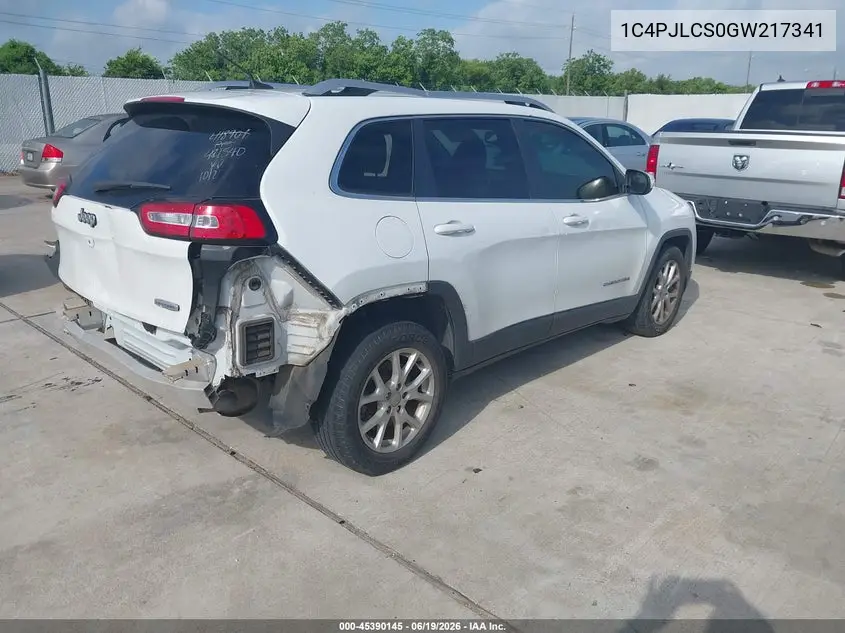 2016 Jeep Cherokee Latitude VIN: 1C4PJLCS0GW217341 Lot: 45390145