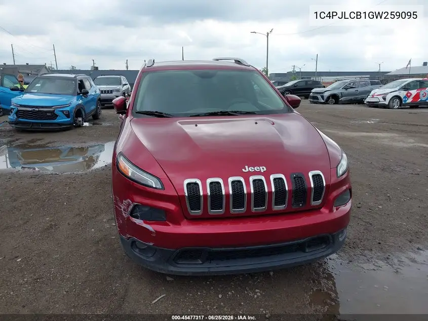 2016 Jeep Cherokee Latitude VIN: 1C4PJLCB1GW259095 Lot: 45477317
