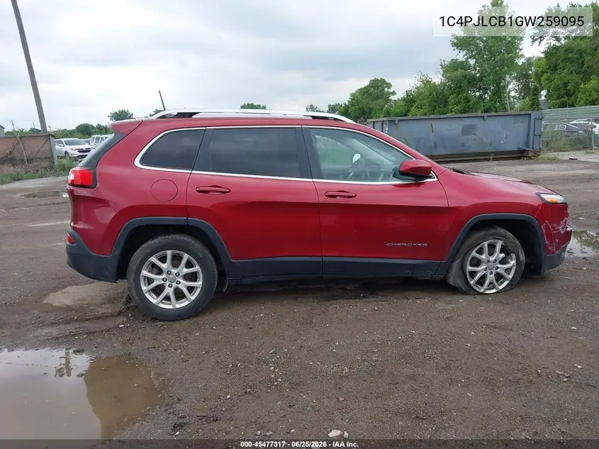 2016 Jeep Cherokee Latitude VIN: 1C4PJLCB1GW259095 Lot: 45477317
