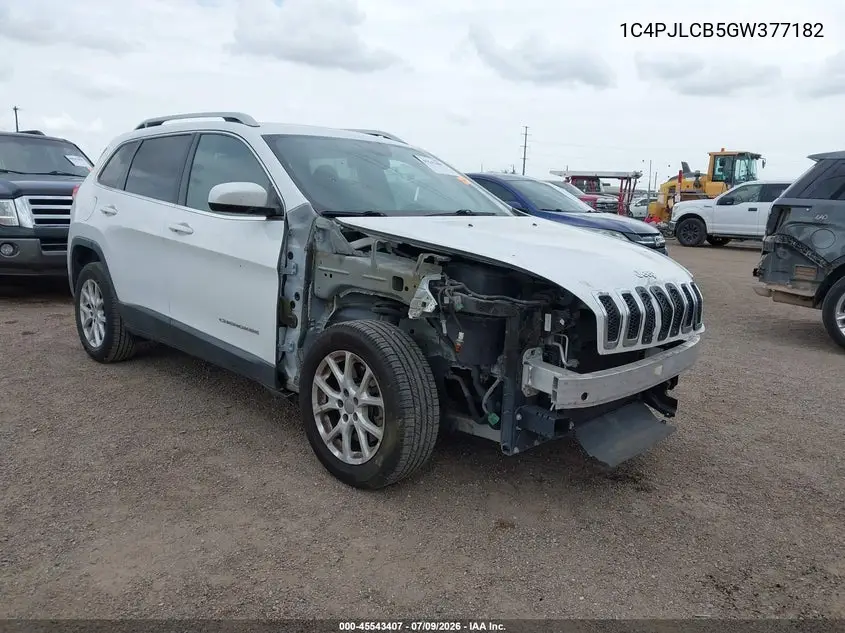 2016 Jeep Cherokee Latitude VIN: 1C4PJLCB5GW377182 Lot: 45543407