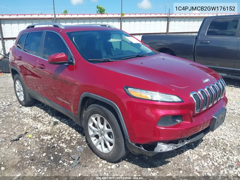 2016 Jeep Cherokee Latitude VIN: 1C4PJMCB2GW176152 Lot: 45611871