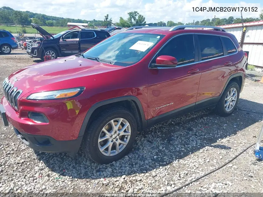 2016 Jeep Cherokee Latitude VIN: 1C4PJMCB2GW176152 Lot: 45611871