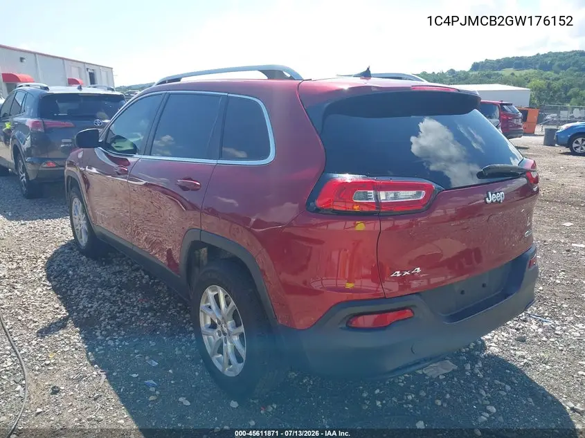 2016 Jeep Cherokee Latitude VIN: 1C4PJMCB2GW176152 Lot: 45611871