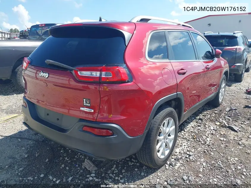 2016 Jeep Cherokee Latitude VIN: 1C4PJMCB2GW176152 Lot: 45611871