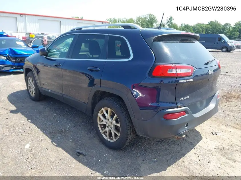 2016 Jeep Cherokee Latitude VIN: 1C4PJMCB2GW280396 Lot: 45679816