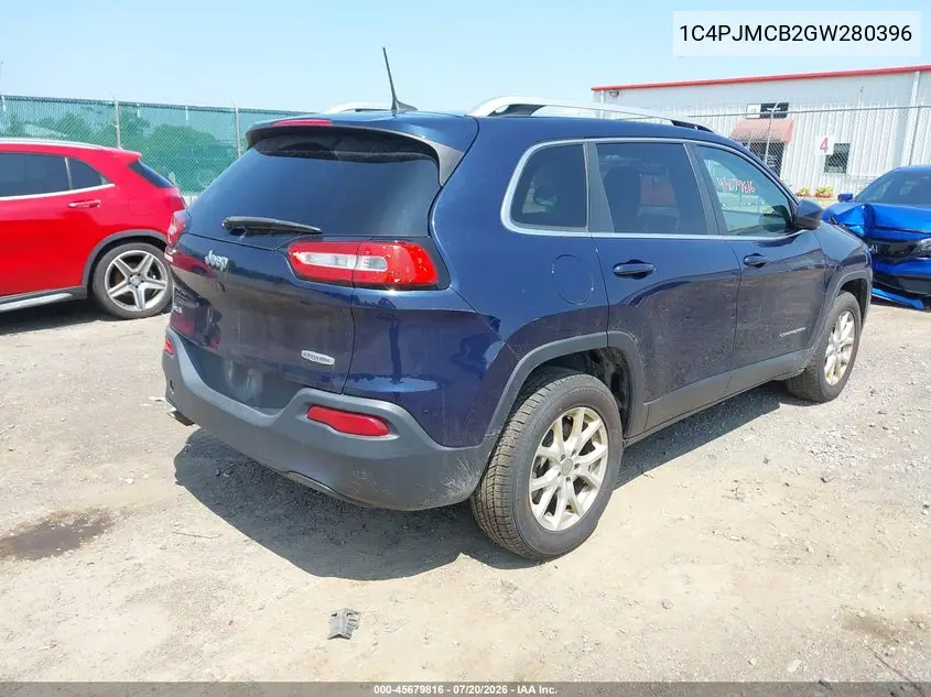 2016 Jeep Cherokee Latitude VIN: 1C4PJMCB2GW280396 Lot: 45679816