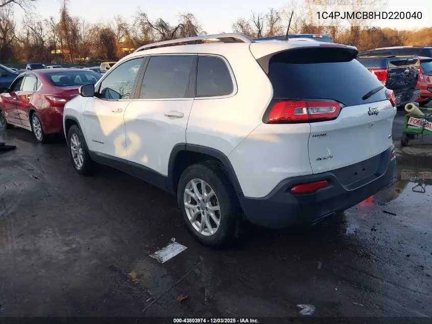 1C4PJMCB8HD220040 2017 Jeep Cherokee Latitude 4X4