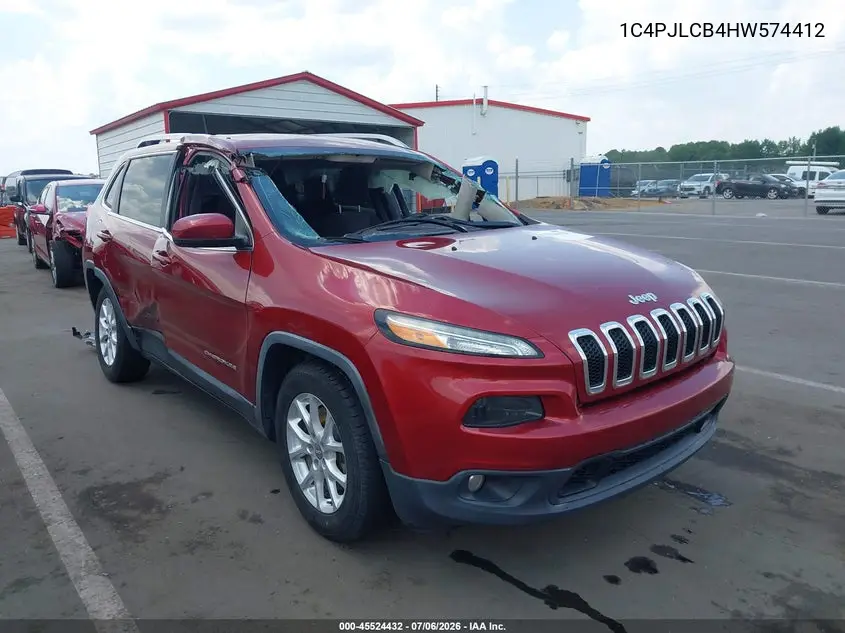 2017 Jeep Cherokee Latitude VIN: 1C4PJLCB4HW574412 Lot: 45524432