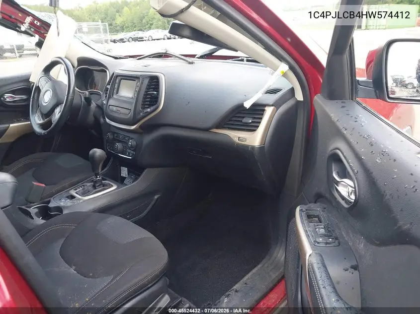 2017 Jeep Cherokee Latitude VIN: 1C4PJLCB4HW574412 Lot: 45524432