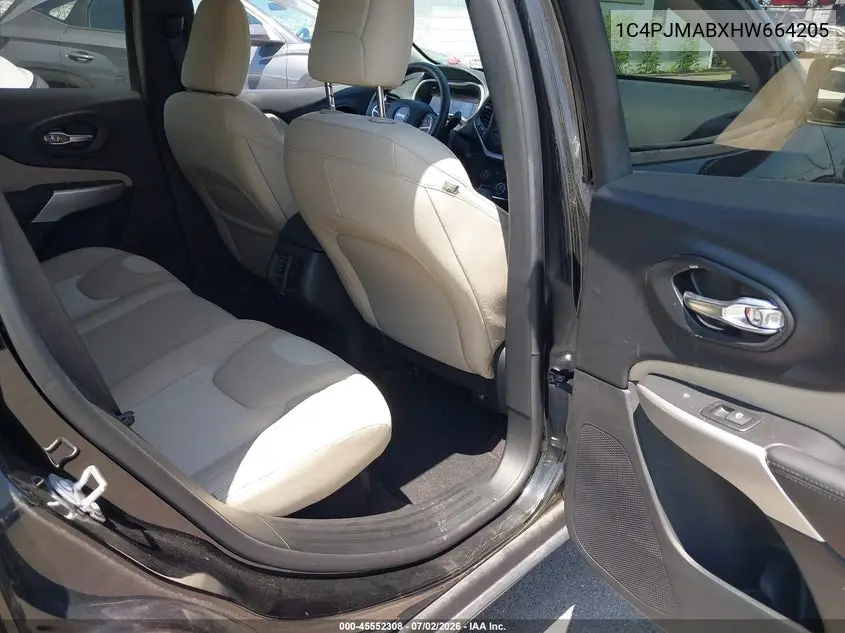 2017 Jeep Cherokee Sport VIN: 1C4PJMABXHW664205 Lot: 45552308