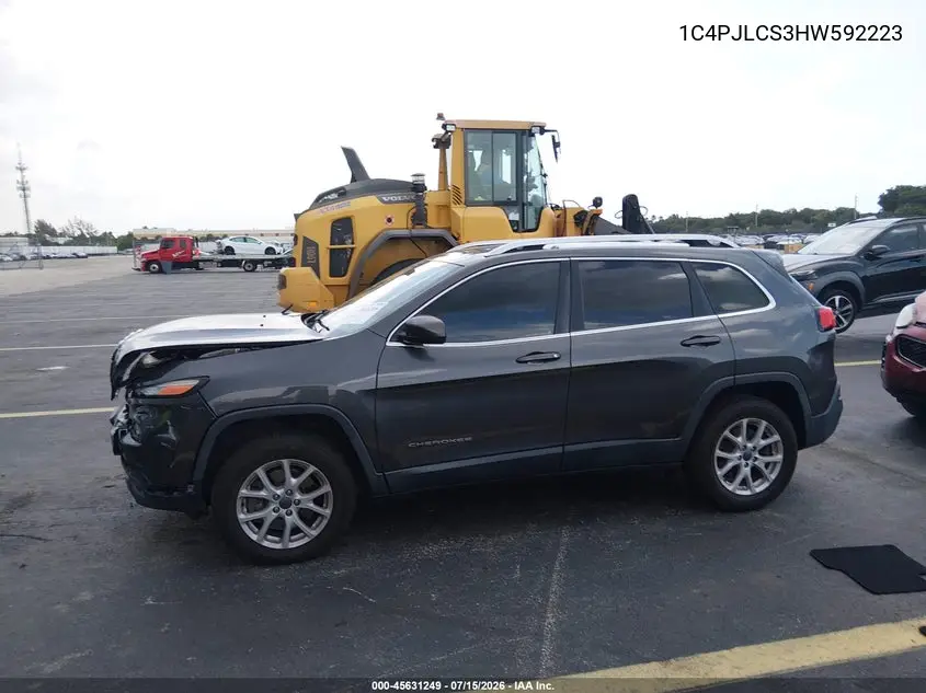 2017 Jeep Cherokee Latitude VIN: 1C4PJLCS3HW592223 Lot: 45631249