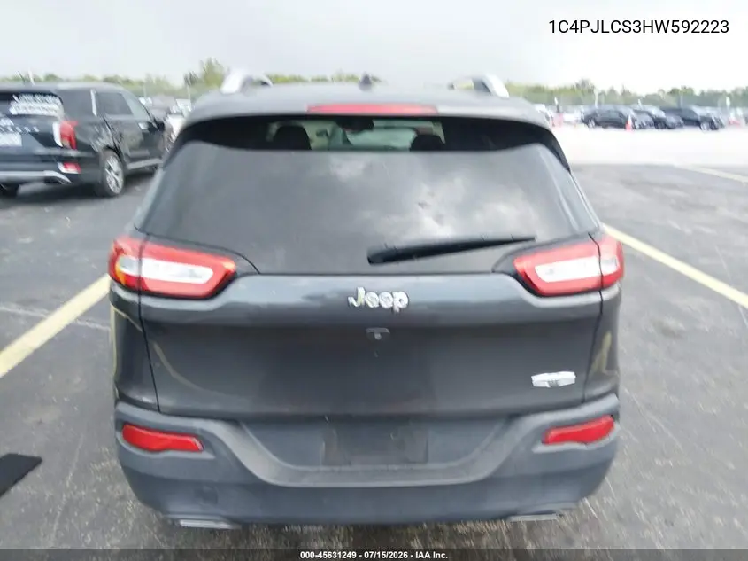 2017 Jeep Cherokee Latitude VIN: 1C4PJLCS3HW592223 Lot: 45631249