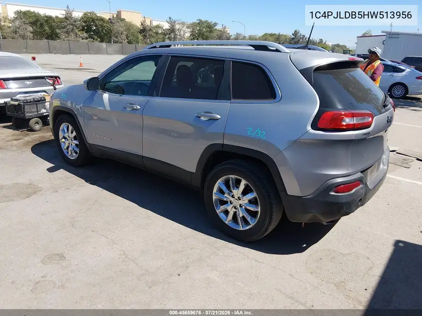 2017 Jeep Cherokee Limited VIN: 1C4PJLDB5HW513956 Lot: 45659676
