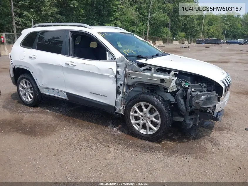 2017 Jeep Cherokee Latitude VIN: 1C4PJLCS5HW603187 Lot: 45661010
