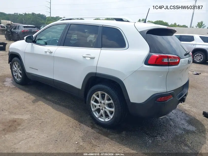 2017 Jeep Cherokee Latitude VIN: 1C4PJLCS5HW603187 Lot: 45661010