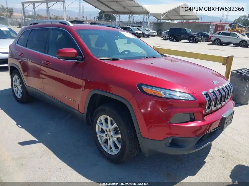 2017 Jeep Cherokee Latitude 4X4 VIN: 1C4PJMCBXHW632366 Lot: 45690181
