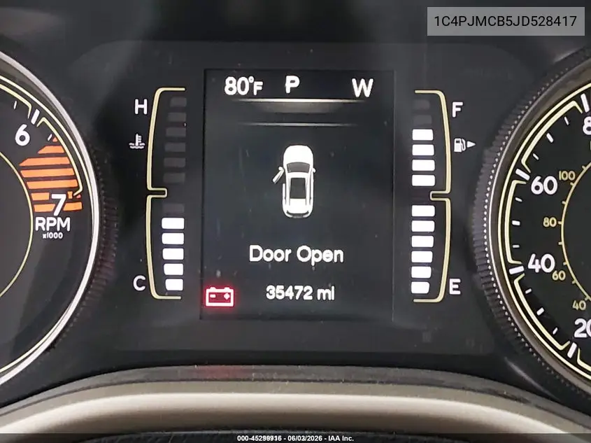 2018 Jeep Cherokee Latitude 4X4 VIN: 1C4PJMCB5JD528417 Lot: 45299916