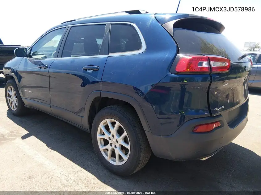 2018 Jeep Cherokee Latitude 4X4 VIN: 1C4PJMCX3JD578986 Lot: 45327995