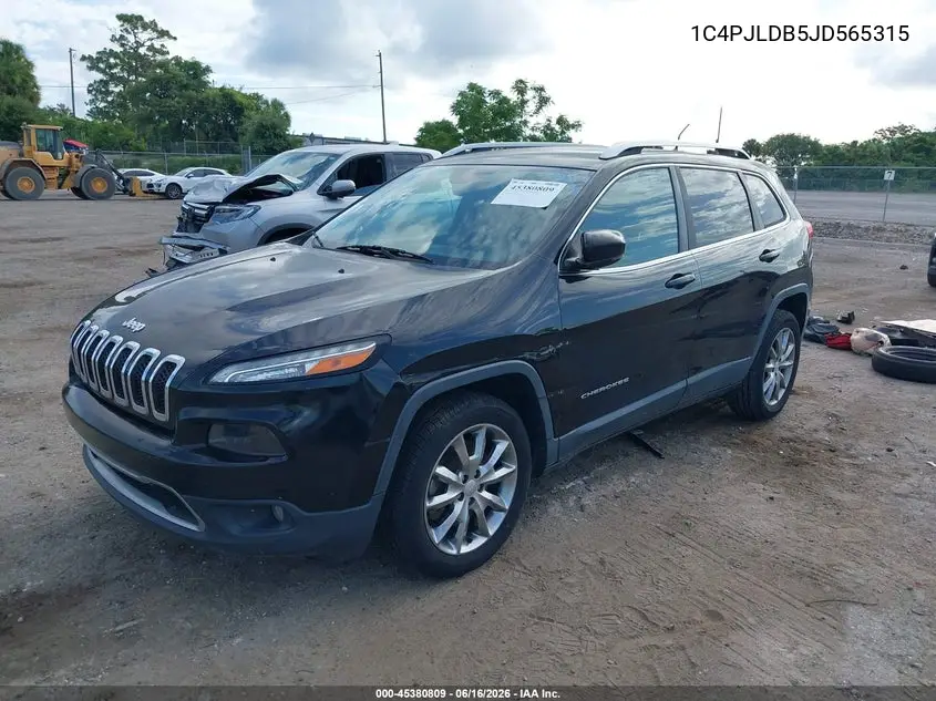 2018 Jeep Cherokee Limited Fwd VIN: 1C4PJLDB5JD565315 Lot: 45380809