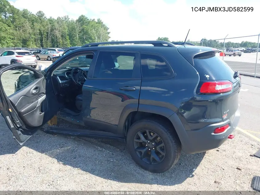 2018 Jeep Cherokee Trailhawk 4X4 VIN: 1C4PJMBX3JD582599 Lot: 45564154