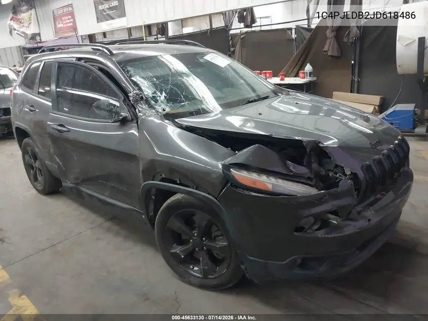 2018 Jeep Cherokee Limited Fwd VIN: 1C4PJLDB2JD618486 Lot: 45633130