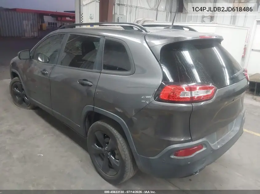 2018 Jeep Cherokee Limited Fwd VIN: 1C4PJLDB2JD618486 Lot: 45633130