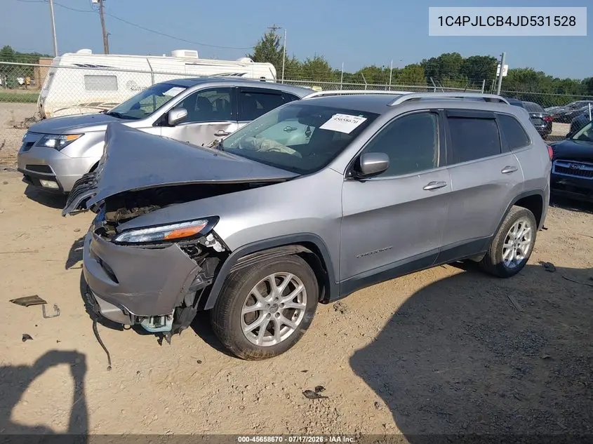 2018 Jeep Cherokee Latitude Fwd VIN: 1C4PJLCB4JD531528 Lot: 45658670