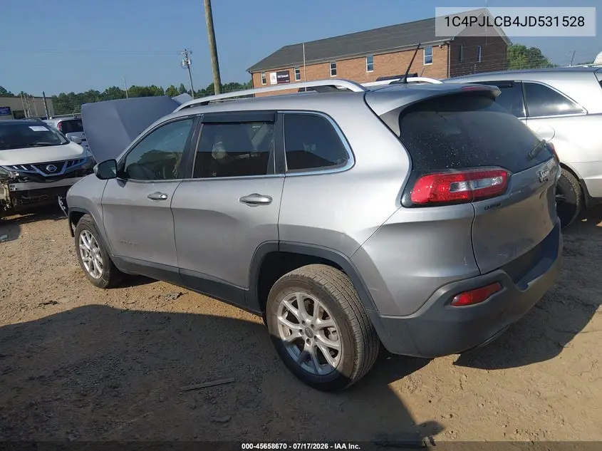 2018 Jeep Cherokee Latitude Fwd VIN: 1C4PJLCB4JD531528 Lot: 45658670