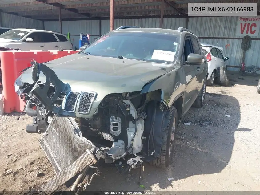 1C4PJMLX6KD166983 2019 Jeep Cherokee Latitude Plus 4X4