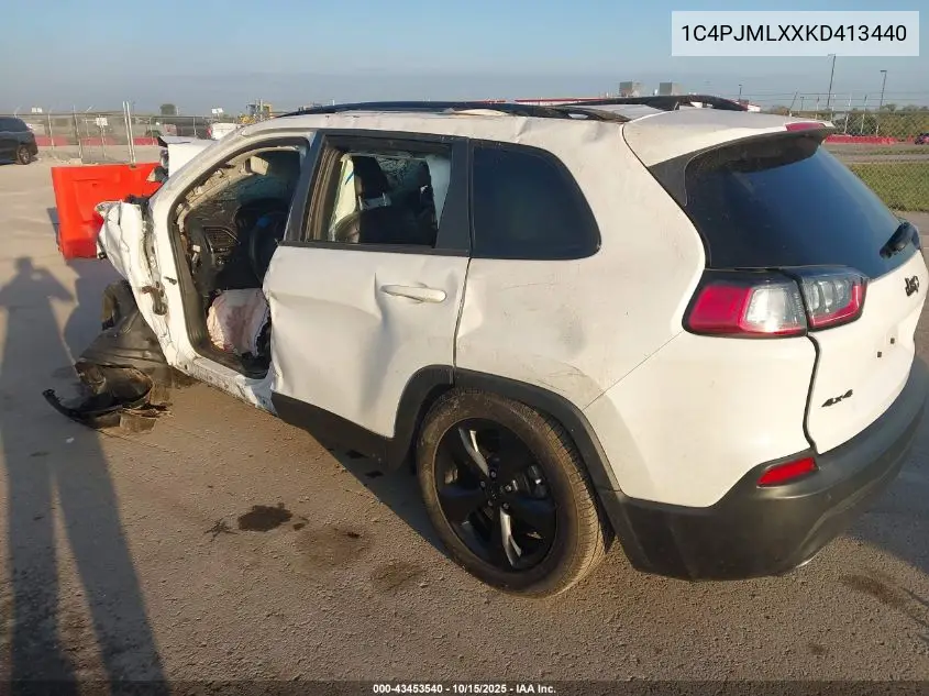 1C4PJMLXXKD413440 2019 Jeep Cherokee Altitude 4X4