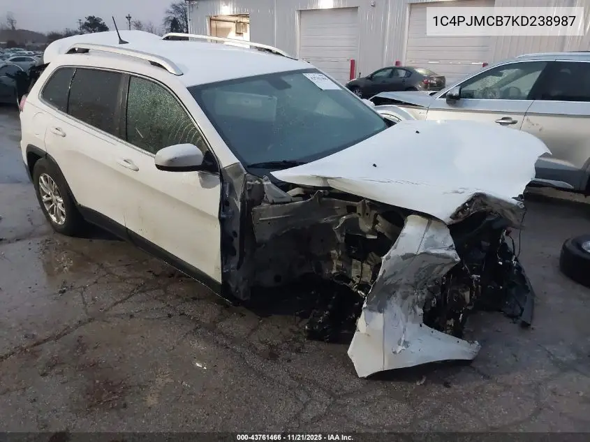 1C4PJMCB7KD238987 2019 Jeep Cherokee Latitude 4X4
