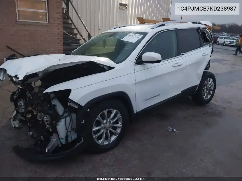 1C4PJMCB7KD238987 2019 Jeep Cherokee Latitude 4X4