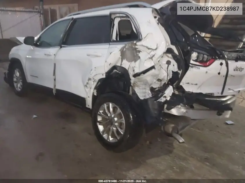 1C4PJMCB7KD238987 2019 Jeep Cherokee Latitude 4X4