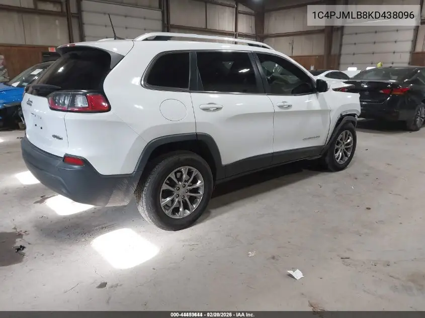 1C4PJMLB8KD438096 2019 Jeep Cherokee Latitude Plus 4X4
