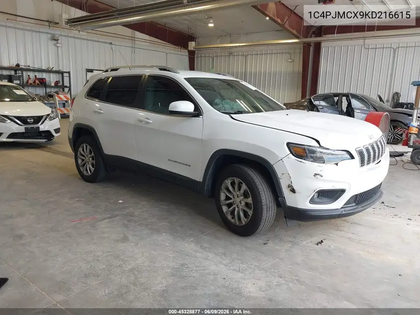 2019 Jeep Cherokee Latitude 4X4 VIN: 1C4PJMCX9KD216615 Lot: 45328877
