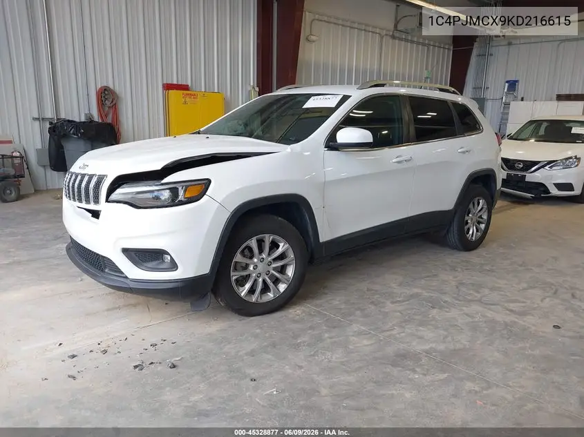 2019 Jeep Cherokee Latitude 4X4 VIN: 1C4PJMCX9KD216615 Lot: 45328877