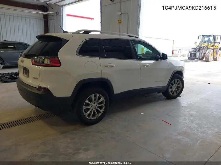 2019 Jeep Cherokee Latitude 4X4 VIN: 1C4PJMCX9KD216615 Lot: 45328877