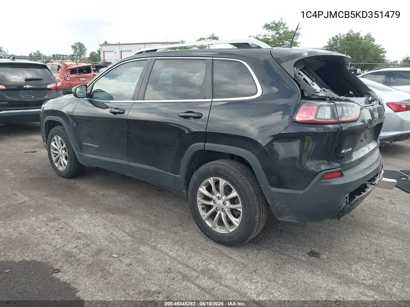 2019 Jeep Cherokee Latitude 4X4 VIN: 1C4PJMCB5KD351479 Lot: 45345292