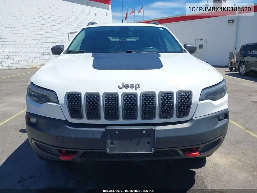2019 Jeep Cherokee Trailhawk 4X4 VIN: 1C4PJMBX4KD185520 Lot: 45379972