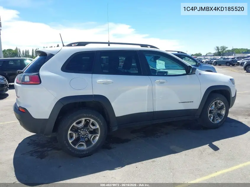2019 Jeep Cherokee Trailhawk 4X4 VIN: 1C4PJMBX4KD185520 Lot: 45379972