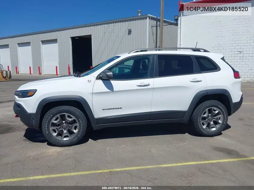 2019 Jeep Cherokee Trailhawk 4X4 VIN: 1C4PJMBX4KD185520 Lot: 45379972