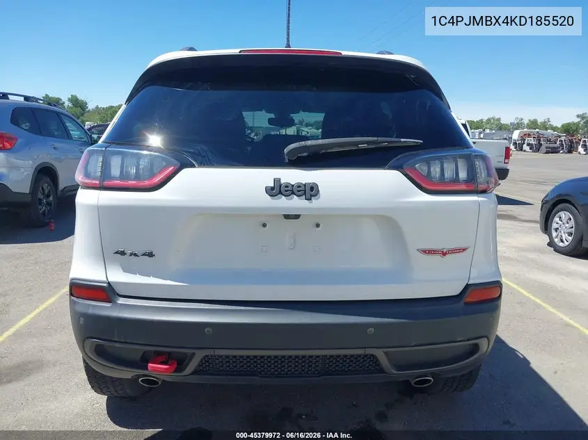 2019 Jeep Cherokee Trailhawk 4X4 VIN: 1C4PJMBX4KD185520 Lot: 45379972