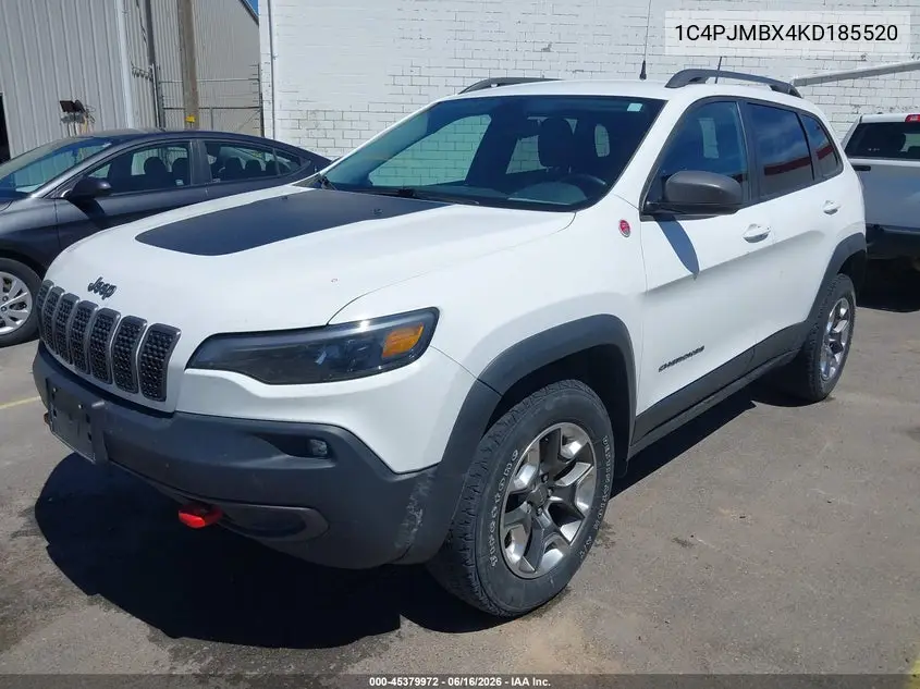 2019 Jeep Cherokee Trailhawk 4X4 VIN: 1C4PJMBX4KD185520 Lot: 45379972